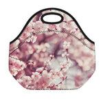 Spring Cherry Blossom Print Neoprene Lunch Bag