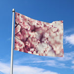 Spring Cherry Blossom Print Polyester Flag