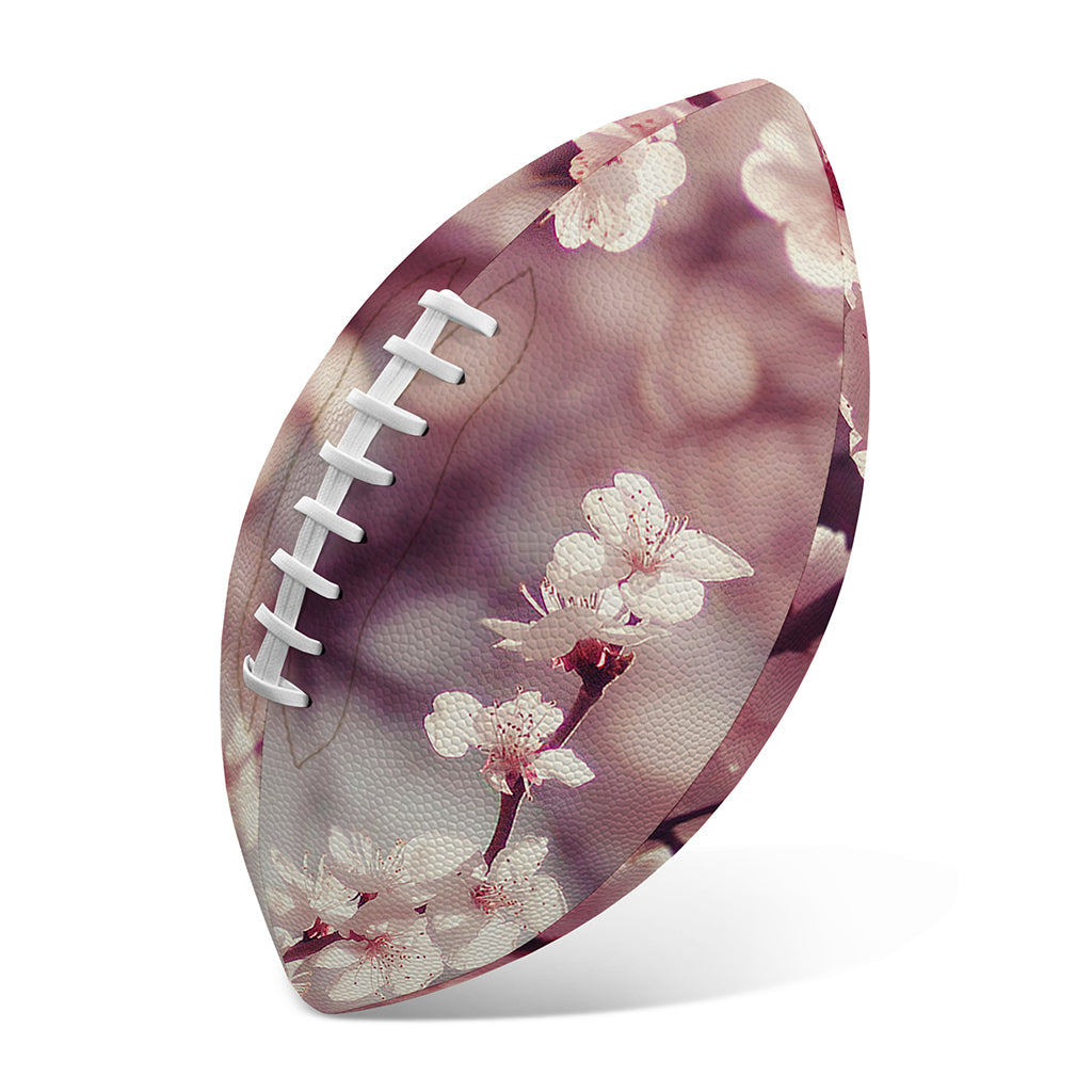 Spring Cherry Blossom Print Rugby Ball
