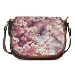 Spring Cherry Blossom Print Saddle Bag