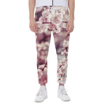 Spring Cherry Blossom Print Scuba Joggers