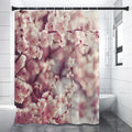 Spring Cherry Blossom Print Shower Curtain