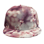 Spring Cherry Blossom Print Snapback Cap