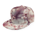 Spring Cherry Blossom Print Snapback Cap