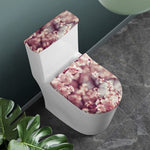 Spring Cherry Blossom Print Toilet Lid And Tank Cover Set