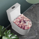 Spring Cherry Blossom Print Toilet Lid Cover