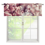 Spring Cherry Blossom Print Window Valance