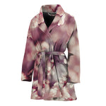 Spring Cherry Blossom Print Women's Bathrobe