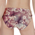 Spring Cherry Blossom Print Women's Panties