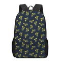 Spring Daffodil Flower Pattern Print 17 Inch Backpack