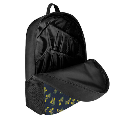 Spring Daffodil Flower Pattern Print 17 Inch Backpack