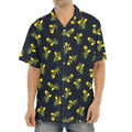 Spring Daffodil Flower Pattern Print Aloha Shirt