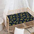 Spring Daffodil Flower Pattern Print Baby Crib Sheet