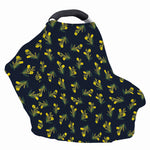 Spring Daffodil Flower Pattern Print Baby Seat Cover