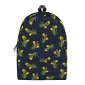 Spring Daffodil Flower Pattern Print School Backpack