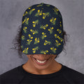 Spring Daffodil Flower Pattern Print Baseball Cap