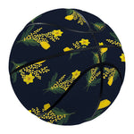 Spring Daffodil Flower Pattern Print Basketball