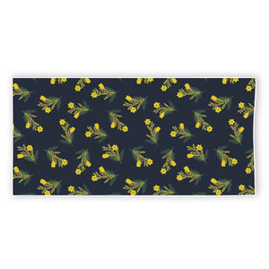 Spring Daffodil Flower Pattern Print Beach Towel