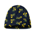 Spring Daffodil Flower Pattern Print Beanie