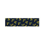 Spring Daffodil Flower Pattern Print Bed Runner