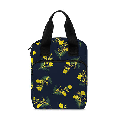 Spring Daffodil Flower Pattern Print Bible Tote Bag