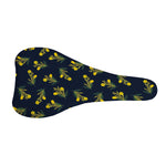 Spring Daffodil Flower Pattern Print Bicycle Seat Cover