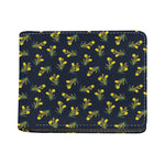 Spring Daffodil Flower Pattern Print Bifold Wallet