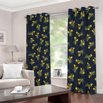 Spring Daffodil Flower Pattern Print Blackout Grommet Curtains