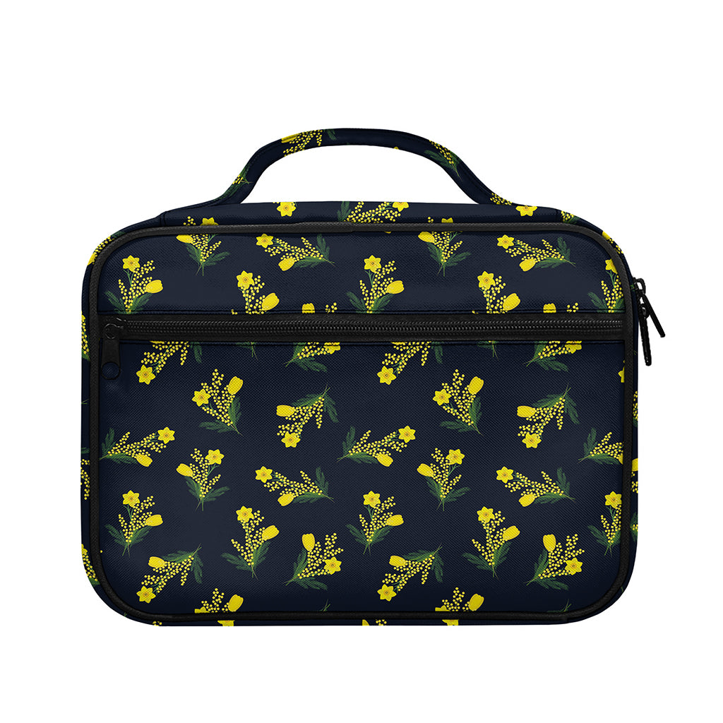 Spring Daffodil Flower Pattern Print Briefcase Bible Bag
