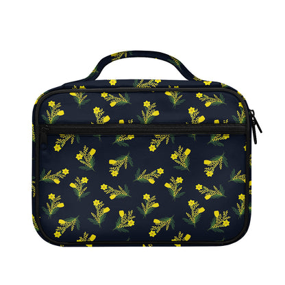 Spring Daffodil Flower Pattern Print Briefcase Bible Bag