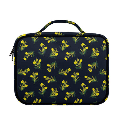 Spring Daffodil Flower Pattern Print Briefcase Bible Bag