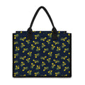 Spring Daffodil Flower Pattern Print Canvas Tote Bag