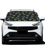 Spring Daffodil Flower Pattern Print Car Windshield Snow Cover
