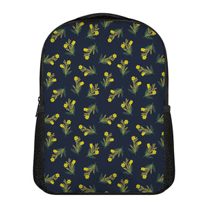 Spring Daffodil Flower Pattern Print Casual Backpack
