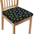 Spring Daffodil Flower Pattern Print Chair Cushion Cover