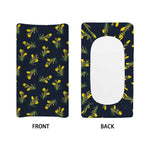 Spring Daffodil Flower Pattern Print Changing Pad Cover