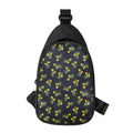 Spring Daffodil Flower Pattern Print Sling Bag