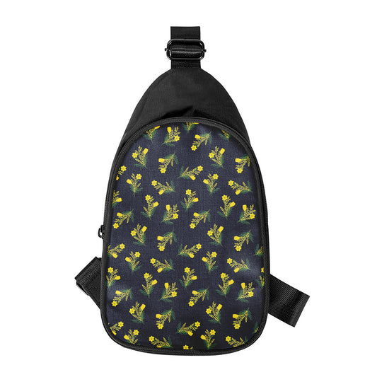 Spring Daffodil Flower Pattern Print Chest Bag