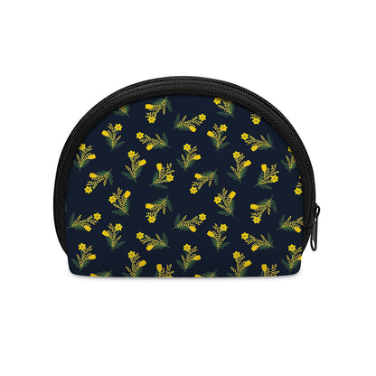 Spring Daffodil Flower Pattern Print Coin Purse