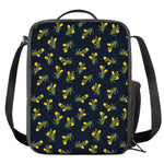 Spring Daffodil Flower Pattern Print Crossbody Lunch Bag