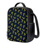 Spring Daffodil Flower Pattern Print Crossbody Lunch Bag