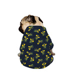 Spring Daffodil Flower Pattern Print Dog Zip Up Jacket