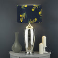 Spring Daffodil Flower Pattern Print Drum Lamp Shade