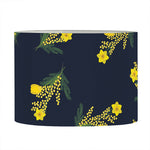 Spring Daffodil Flower Pattern Print Drum Lamp Shade