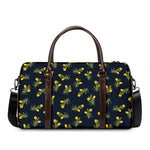 Spring Daffodil Flower Pattern Print Duffle Bag