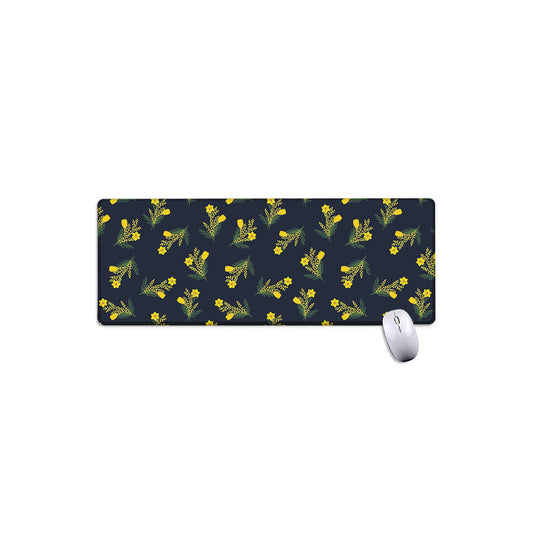 Spring Daffodil Flower Pattern Print Extended Mouse Pad
