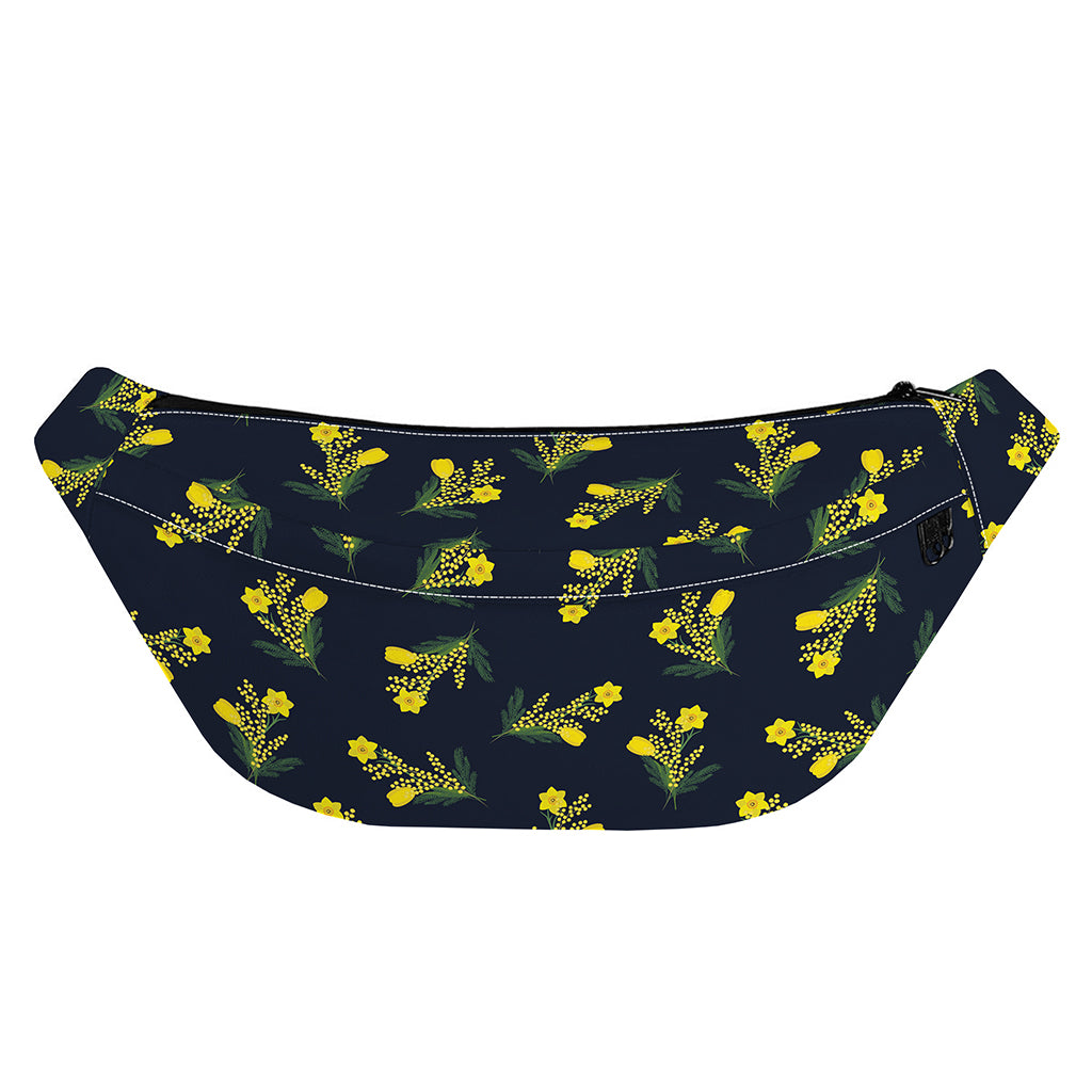Spring Daffodil Flower Pattern Print Fanny Pack