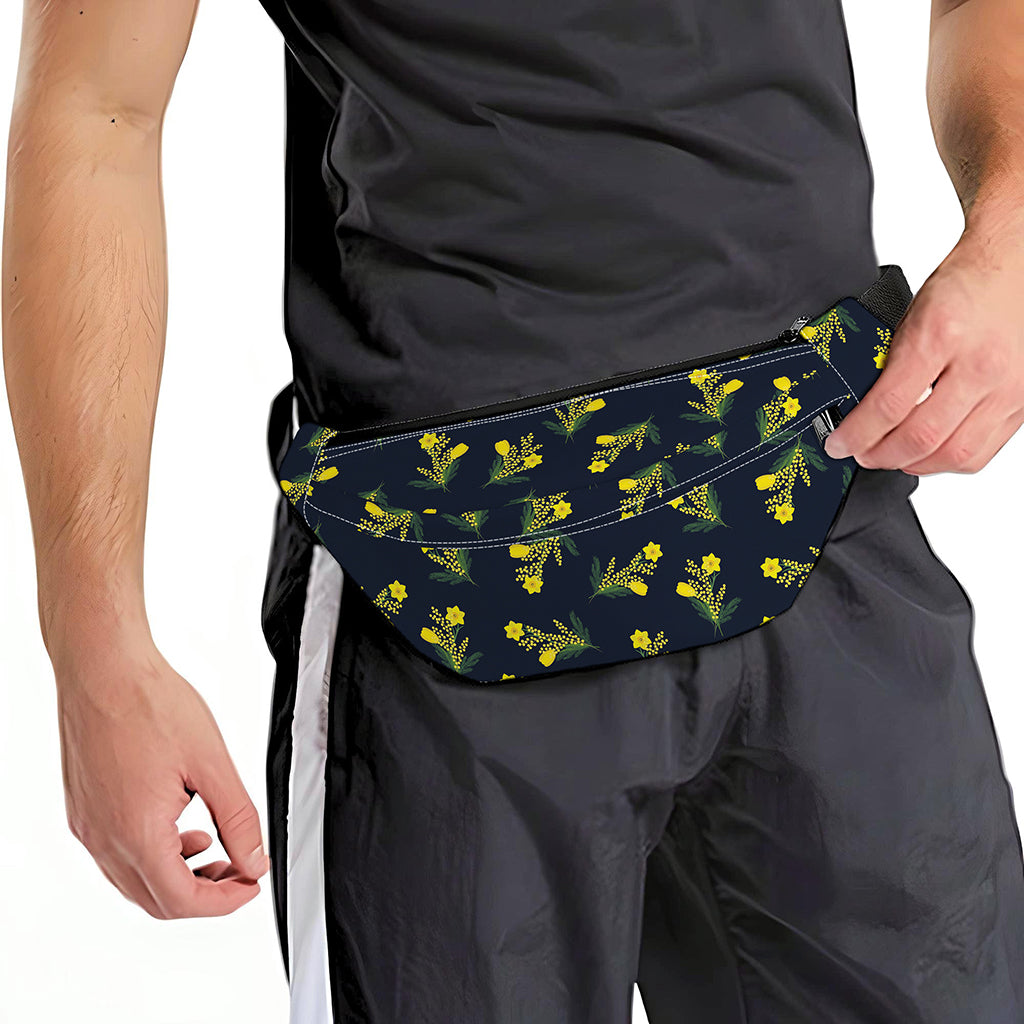 Spring Daffodil Flower Pattern Print Fanny Pack