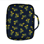 Spring Daffodil Flower Pattern Print Front Pocket Bible Bag