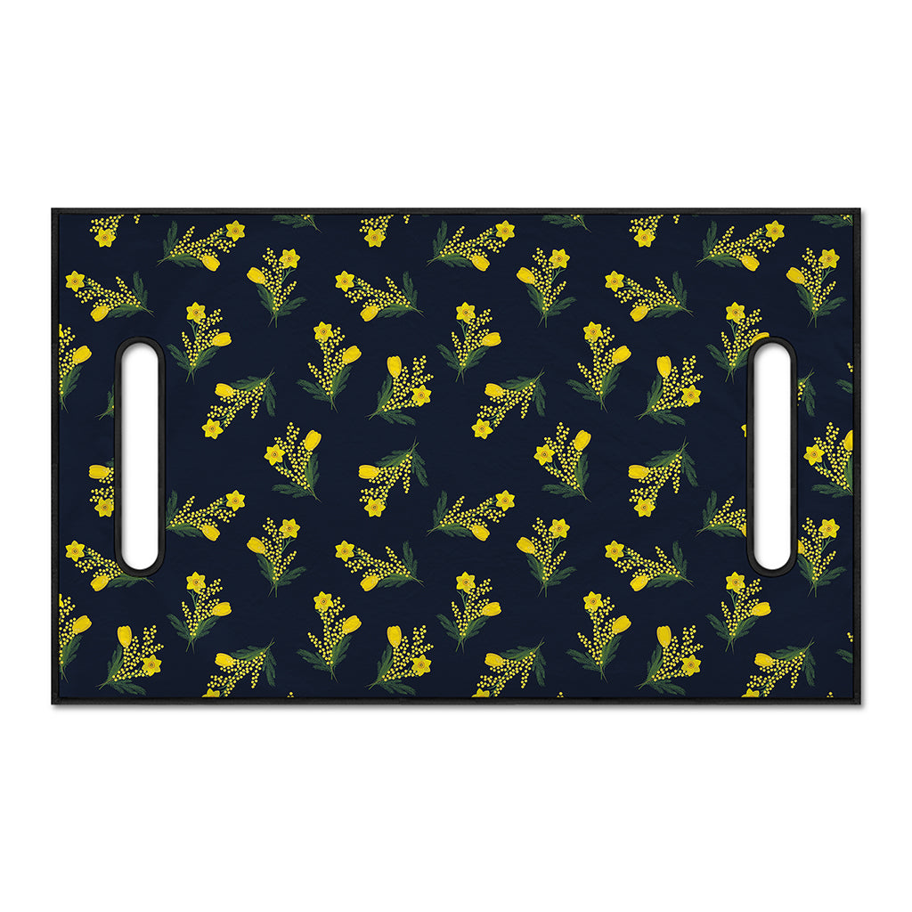 Spring Daffodil Flower Pattern Print Golf Cart Seat Cover
